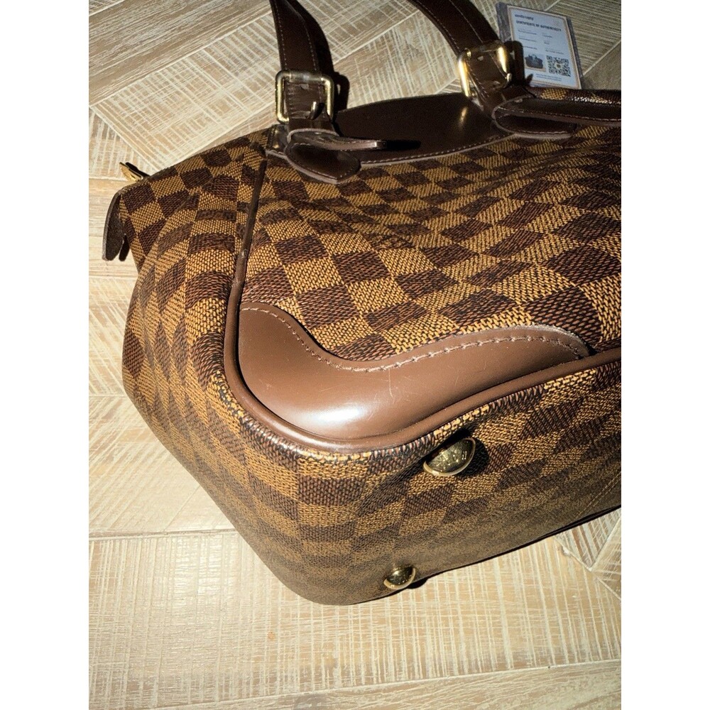 Louis Vuitton Verona MM Damier Ebene Canvas Shoulder Bag Gold Hardware Lock Key - Picture 11 of 13